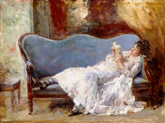 Una signora che legge