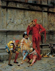 Giullari che giocano a Cochonnet, 1868