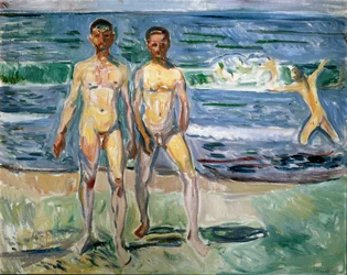 Bagnanti, 1940-1942, 149,5 x 120 cm, Vienna, Kunsthistorisches Museum, Neue Galerie nella Stallburg