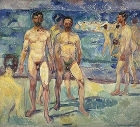 Uomini che fanno il bagno