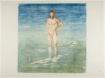 Uomo che fa il bagno