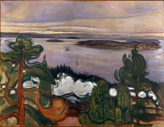 Il fumo del treno, 1900, Sole, 84,5 x 109 cm, Oslo, Kommunes Kunstsamlinger, Museo Munch (Musée Munch)