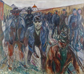 Lavoratori sulla via di casa