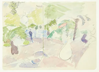 Studio di colore per il quadro di Langelinie