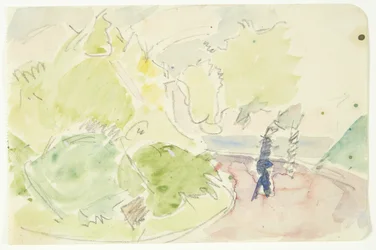 Studio di colore per il quadro di Langelinie