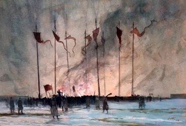 Sepoltura delle vittime della Rivoluzione Russa