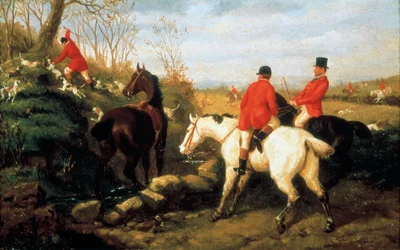 Caccia alla volpe, fine XIX secolo