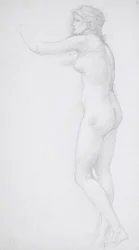 Nudo femminile in piedi