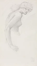 Studio di una figura femminile, 1885