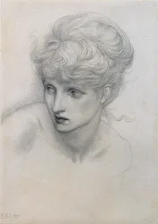 Studio della testa di una ragazza