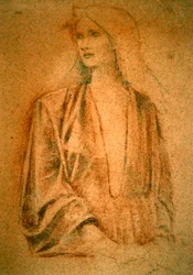 Ritratto di una ragazza - Studio per Arthur in Avalon, c.1890