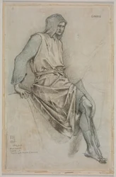 Studio per il fallimento di Gawain dagli arazzi del Santo Graal