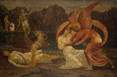 Cupido e Psiche - Murali di Palace Green - Psiche riceve il Cestino da Proserpina