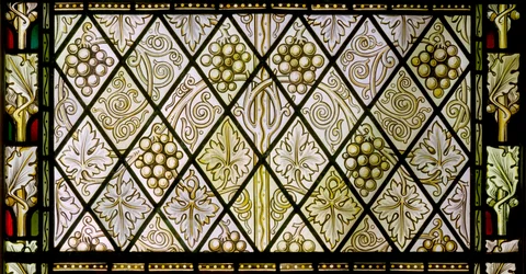 Dettaglio di una vetrata, c.1896