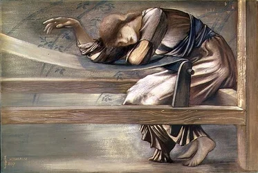 La serie della rosa selvatica - Studio per "Il cortile del giardino"
