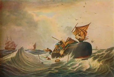Pesca alla balena nei mari del sud, 1836