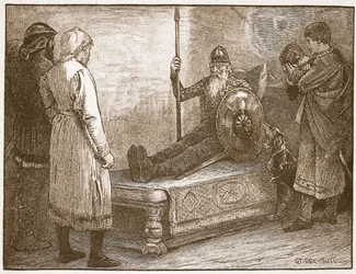 La morte di Siward, illustrazione da 