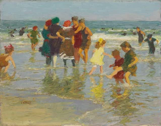 Scena di spiaggia