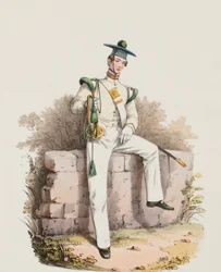 Trombettista del Diciassettesimo, uniforme da riposo