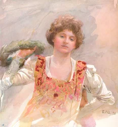 Il compleanno, c1870-1906, 1906