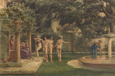 Una visita ad Esculapio, 1875