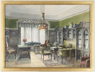 Interno della biblioteca