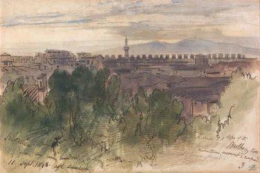 Salonicco, dalla finestra della mia stanza, 11 settembre 1848, dopo il tramonto