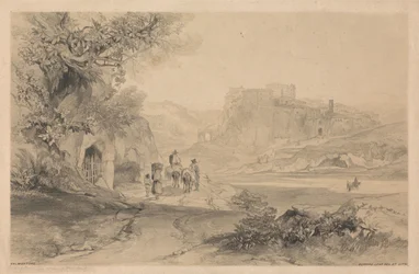 Valmontone, tratto da “Vedute di Roma e dintorni”, 1841