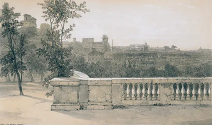 Vedute di Roma e dintorni: Roma dal Monte Pincio
