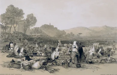 Vedute di Roma e dintorni: fiera di Sant