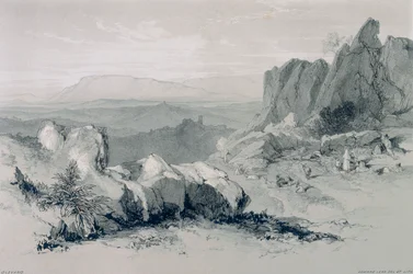 Vedute di Roma e dintorni: vista di Olevano