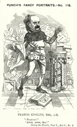 Francis Knollys, segretario privato del Principe di Galles (incisione)