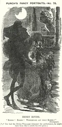 Cartone animato Punch: Henry Irving, attore inglese