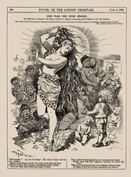 Il nostro appello per spazi aperti. Punch, giugno 1883, 1883
