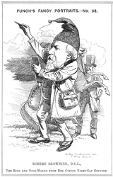 Robert Browning, poeta e drammaturgo inglese, 1882