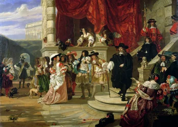 La caduta di Edward Hyde (1609-74), 1° conte di Clarendon, 1861