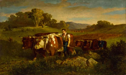 Pastore con mucche, 1869