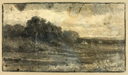 Paesaggio con alberi