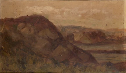 Senza titolo (paesaggio con rocce)