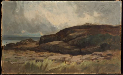 Senza titolo (paesaggio con rocce)