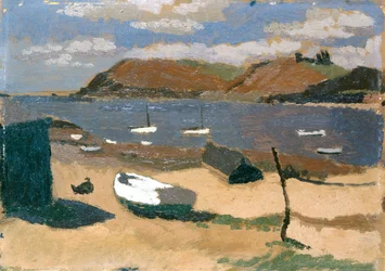 Baia di Carmarthen (Olio su tavola)