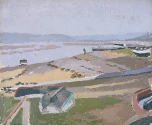 Estuario di Towy, Ferryside (Olio su tavola)