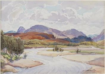 Sul fiume Spey, c.1935