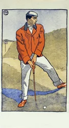 Giugno/Luglio, dettaglio dal calendario Golfing del 1931