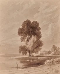 Paesaggio con alberi