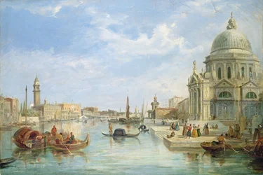 La Bocca del Canal Grande, Venezia, con Santa Maria della Salute