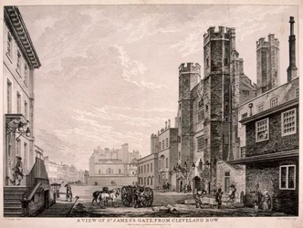Porta di San Giacomo che conduce al Palazzo di San Giacomo, Londra