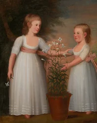 I bambini Davis Eliza Cheever Davis e John Derby Davis, 1795