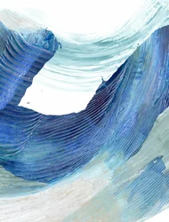 Onde blu che scorrono