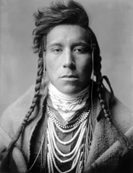 Uccello su terra alta, Indiano Crow, Montana, USA, c. 1908, foto Edward S. Curtis